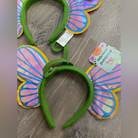 Halloween Shiny Holographic Rave Festival Butterfly Spring Headband listing for1 - Picture 7 of 8